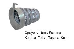 225mm Antistatik - Alev Yürümez Flex Hava Hortumu