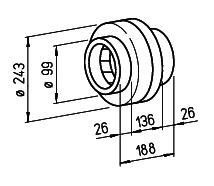 Helios RR 100 A Yuvarlak Kanal Fanı