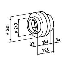 Helios RR 250 A İki Hızlı Kanal Fanı