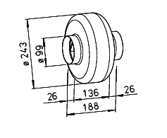 Helios RR EC 100 Kanal Fanı