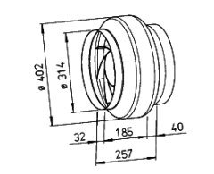 Helios RR EC 315 A Kanal Fanı