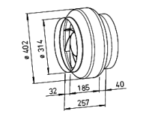 Helios RR EC 315 B Kanal Fanı