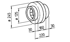 Helios RRK 125 Kanal Fanı