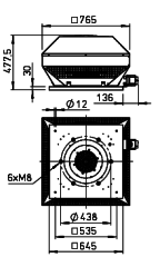 Helios RDD 400/4 Çatı Fanı