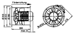 Helios AMW 280/2 Kanal Fanı