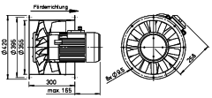 Helios AMW 355/4 Kanal Fanı